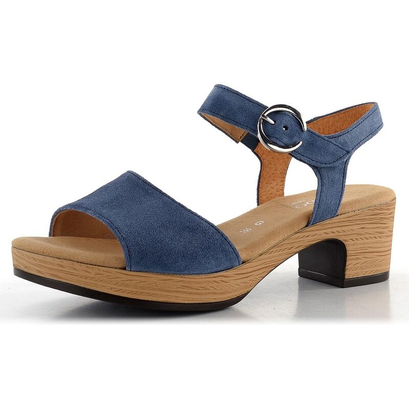 Gabor sandály na platformě s podpatkem Jeans 62.071.26 104859985