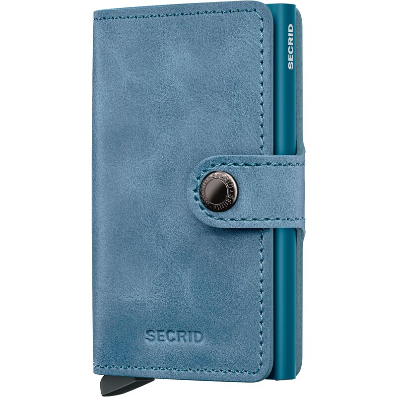 Kožená peněženka SECRID Miniwallet Vintage Teal tyrkysová