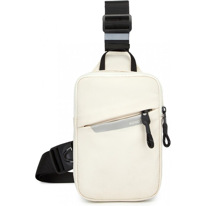 KONO Crossbody taštička přes jedno rameno béžová CEK2445 105151614