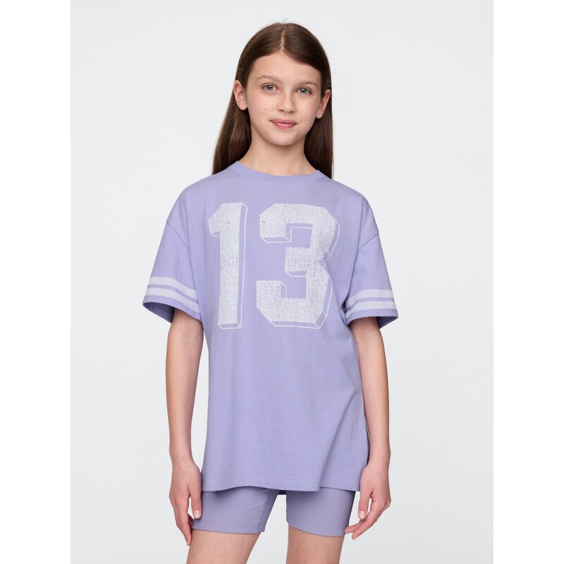 GAP Dětské oversize tričko Varsity - Holky