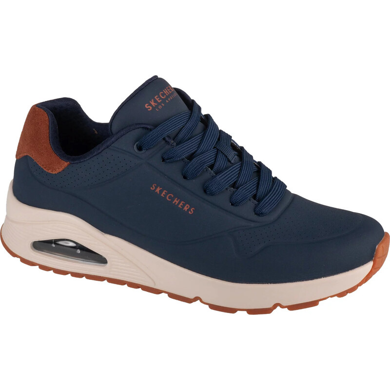 Tmavě modré pánské tenisky Skechers Uno - Suited On Air Tmavě