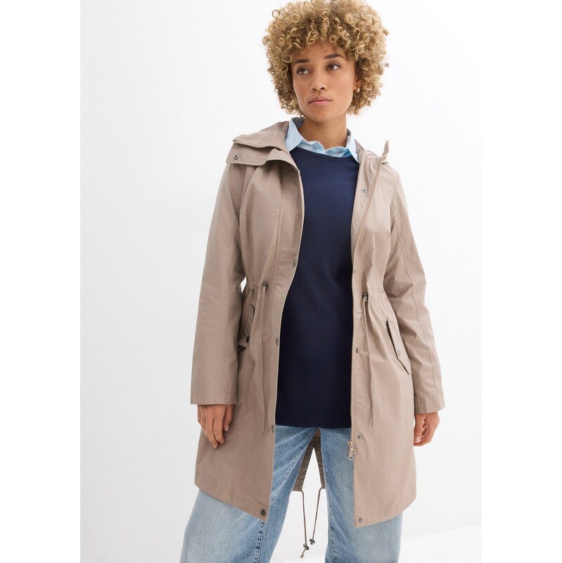 bonprix Parka s kapucí hnědá Žena 104931028