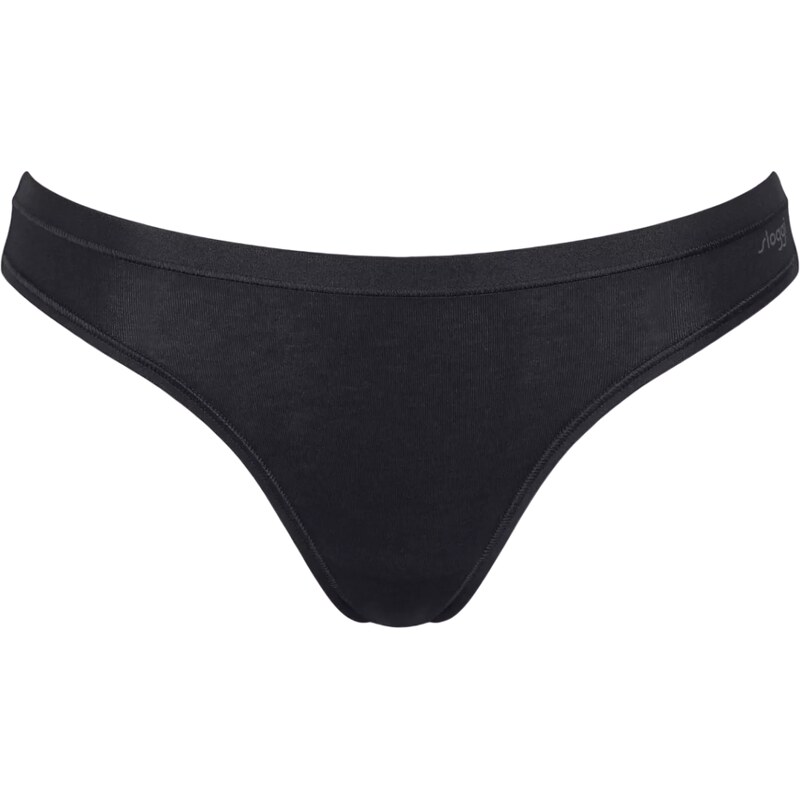 Dámské kalhotky GO Daily Cotton Mini - BLACK - černé 0004 - SLOGGI 104933803