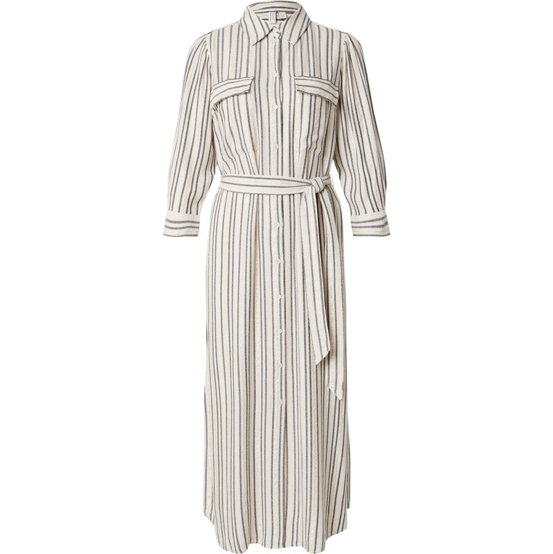 VERO MODA Košilové šaty VMBAYA béžová / černá / stříbrná