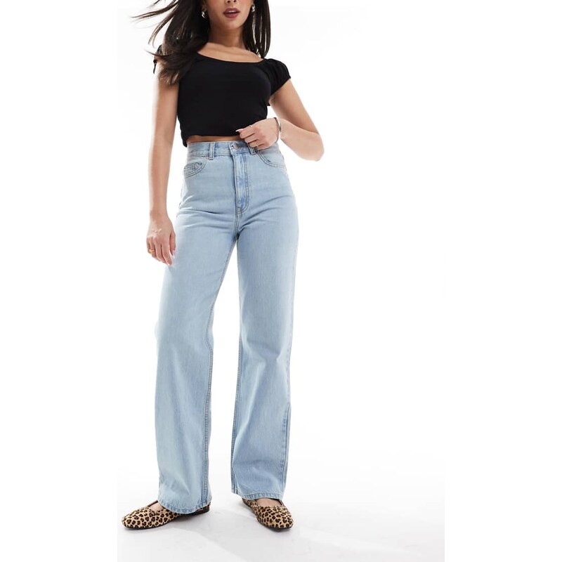 Dr Denim Echo regular fit straight leg jeans in stray pale used-Blue 104936455