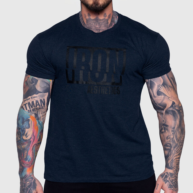 Pánské tričko Iron Aesthetics Slash, navy