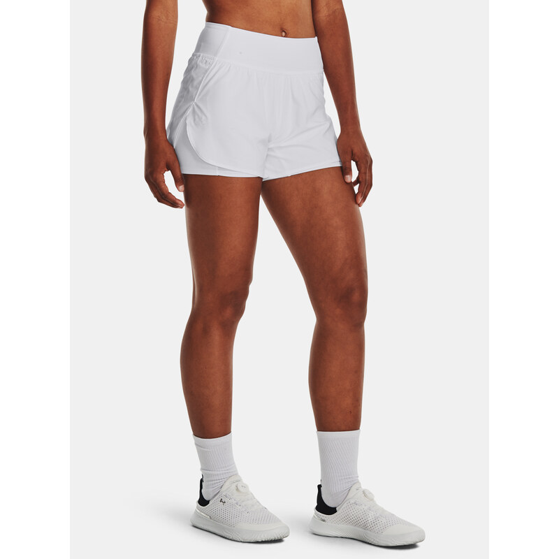 Dámské kraťasy Under Armour Flex Woven 2-in-1 Short-WHT - Dámské