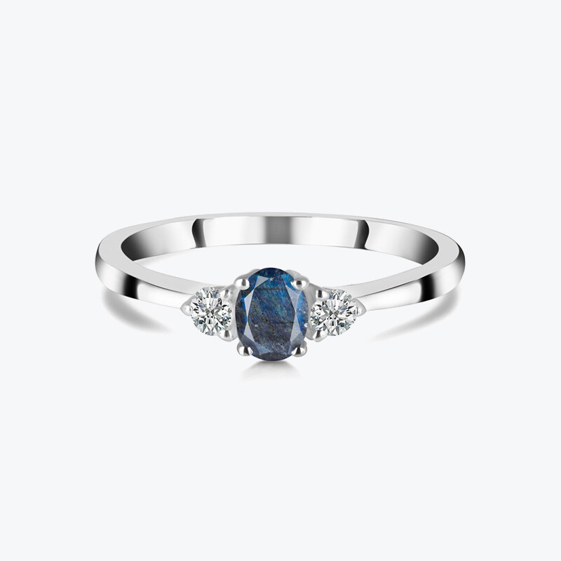 Estemia Stříbrný prsten Labradorit a topaz - Ag925 104949071