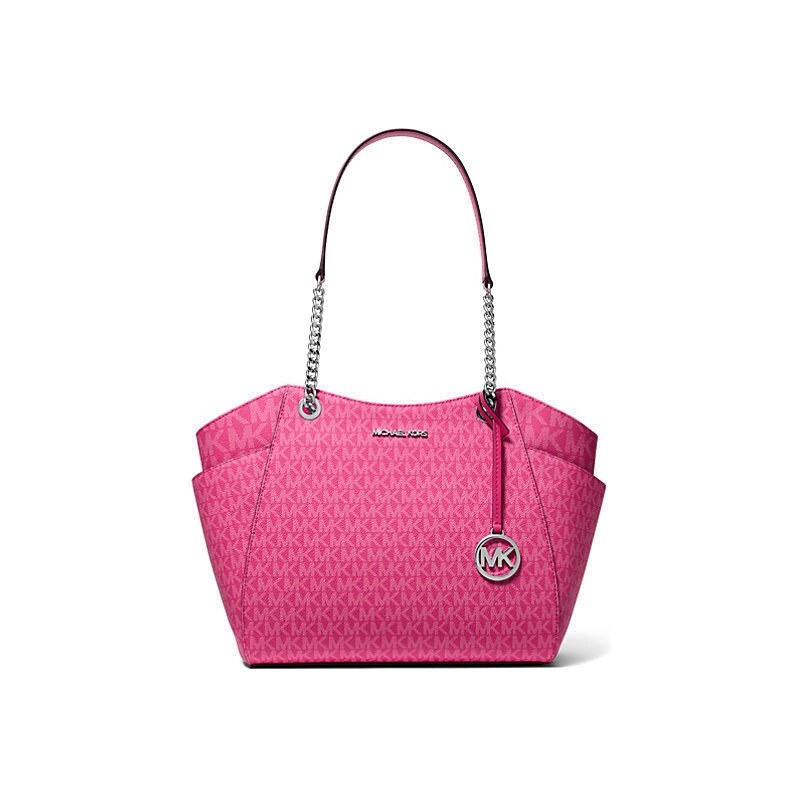 Michael Kors kabelka jet set large logo růžová