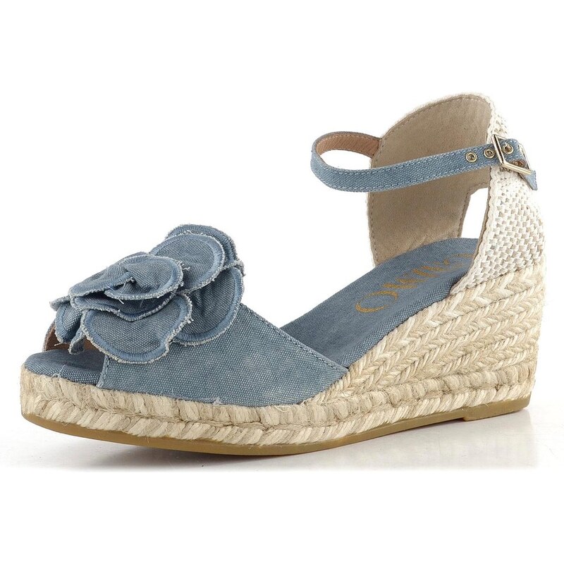 Gaimo sandály na klínu Yalena pique summ jeans 104950578