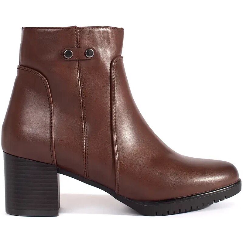 Brown heeled ankle boots by Sergio Leone