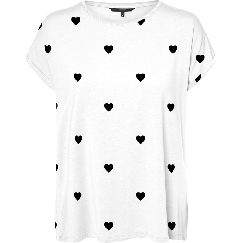 VERO MODA Tričko VMAva marine modrá / bílá
