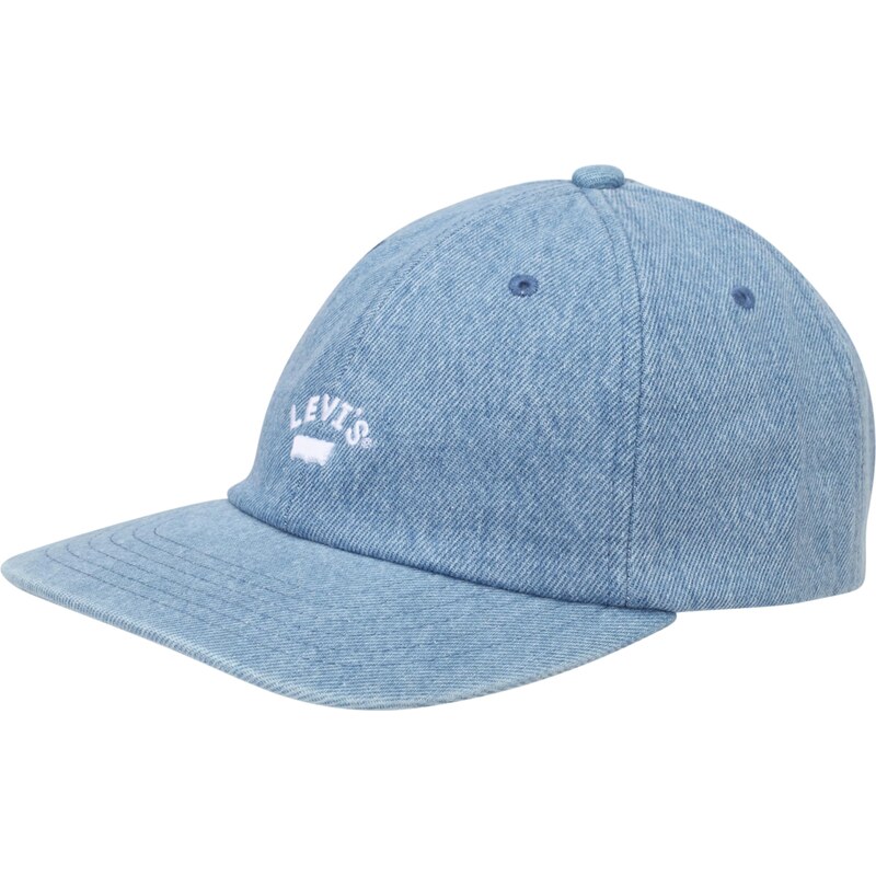 LEVIS  Kšiltovka Lazy Girl Logo Cap modrá džínovina / krvavě