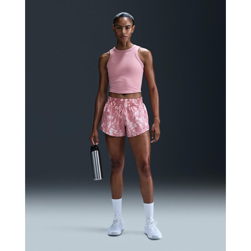 Nike One Womens Dri-FIT Brief-Lined Printed Shorts ELEMENTAL