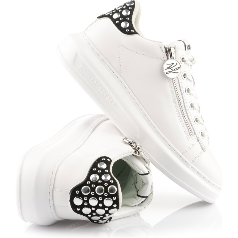 TENISKY KARL LAGERFELD KAPRI MIRROR STUDS ZIP LO 104882643
