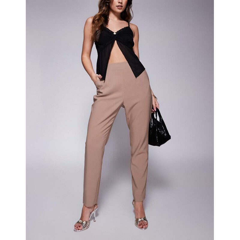 Lavish Alice tailored trouser in mushroom-Brown 104967037