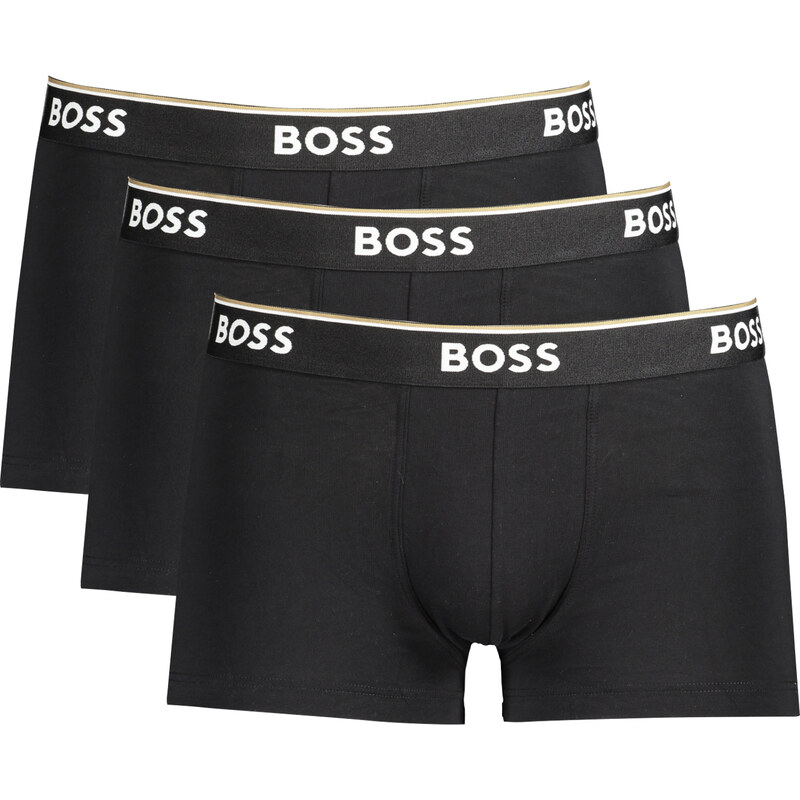 3PACK pánské boxerky Hugo Boss černé 107275274