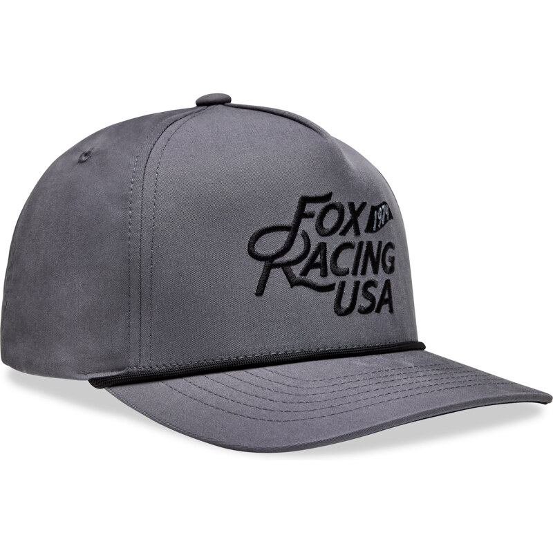 Pánská kšiltovka Fox Fox Flag Rope Hat - Steel Grey