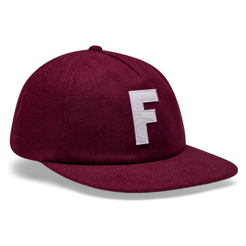 Pánská kšiltovka Fox Big F Adjustable Wool Hat - Rust