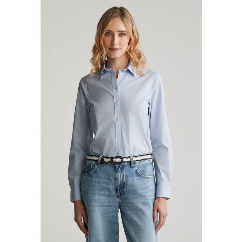 KOŠILE GANT SLIM POPLIN SOLID SHIRT LIGHT BLUE