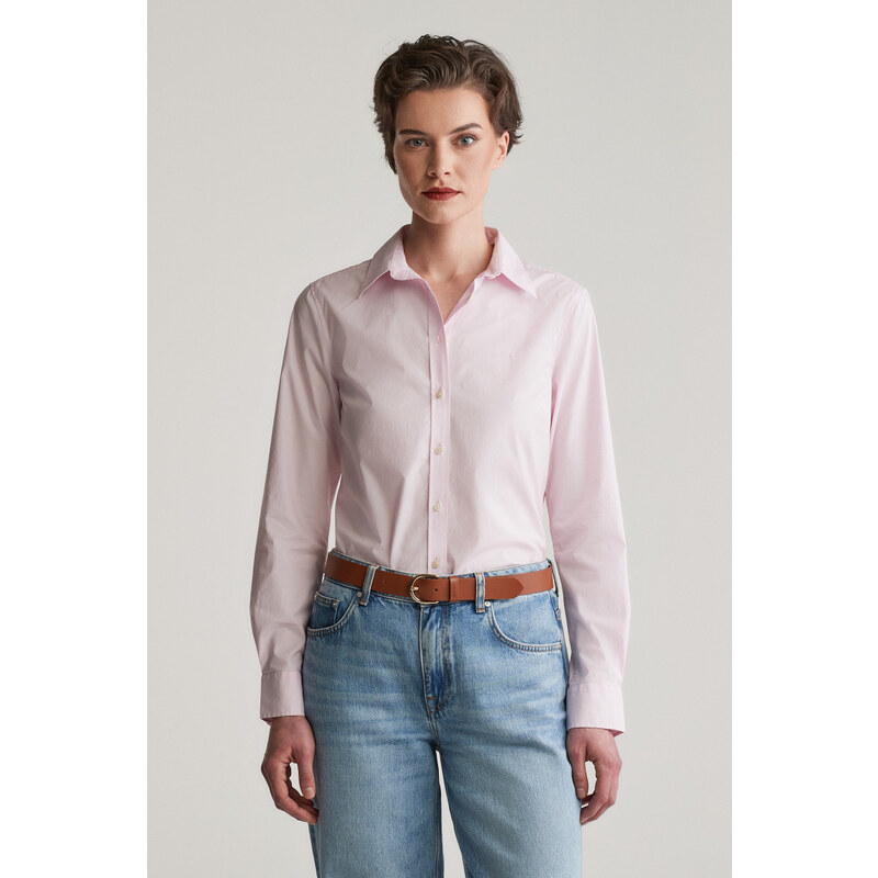 KOŠILE GANT SLIM POPLIN SOLID SHIRT LIGHT PINK