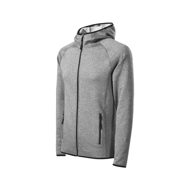 MALFINI, a.s. Direct stretch fleece pánský tmavě šedý melír