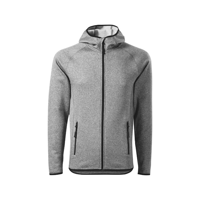 fleece pánský tmavě šedý melír model 20633354 - MALFINI, a.s.