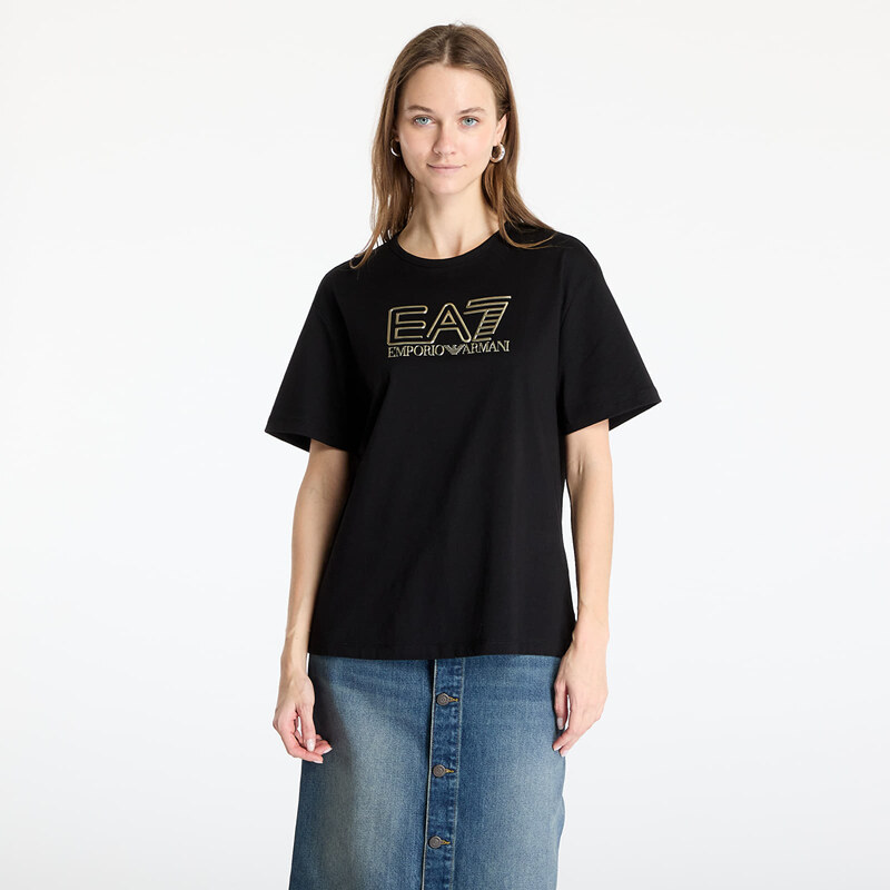 Tričko EA7 Emporio Armani Train Visibility W Tee Ss Black/ Gold M 105000017