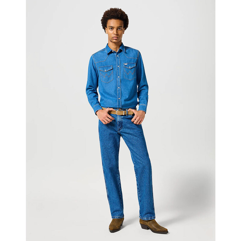 Pánské džíny WRANGLER 13MWZ STONEWASHED 112358496