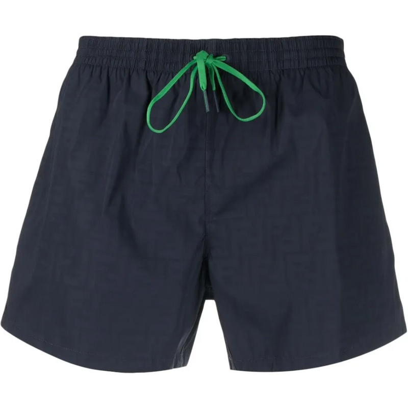 FENDI Logo Navy plavky