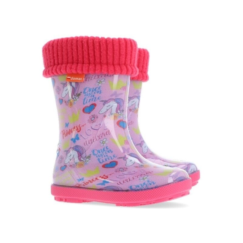 Dětské zateplené holínky Demar HAWAI LUX PRINT 0048 AL