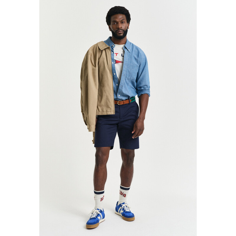 ŠORTKY GANT SLIM SPORTS SHORTS EVENING BLUE