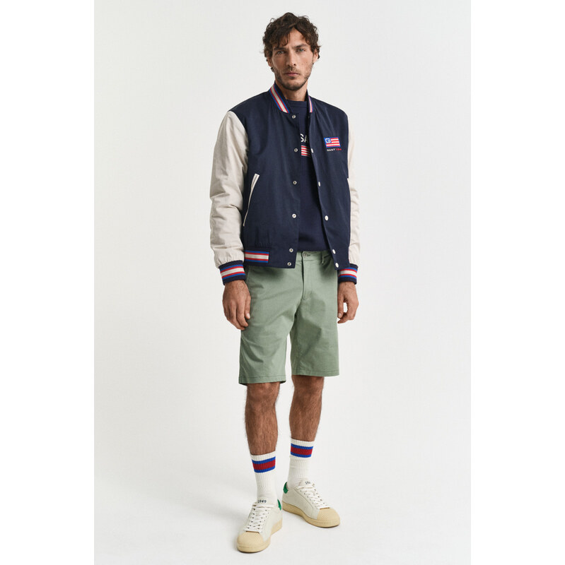 ŠORTKY GANT SLIM SPORTS SHORTS KALAMATA GREEN