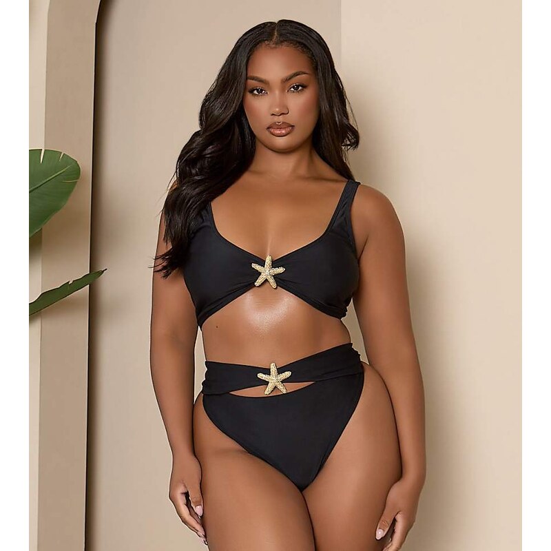 Moda Minx Curve X Bernadette Afia bikini top with starfish detail in 105002643