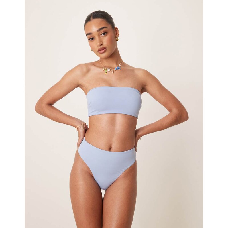 ASOS DESIGN Maya mix and match high leg high waist bikini bottom in 105002666