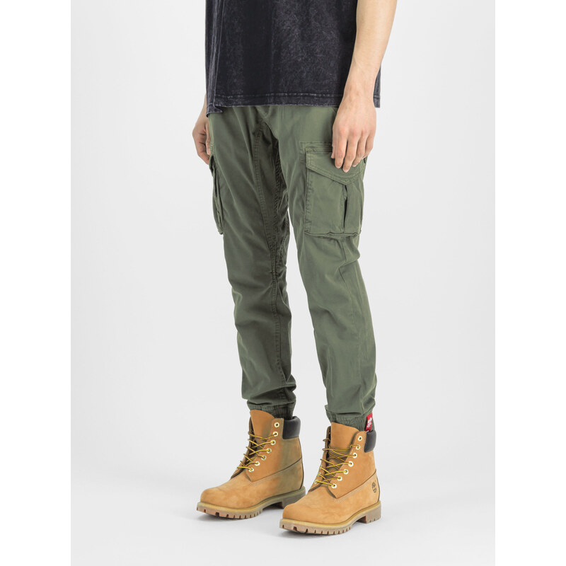 Alpha Industries Kalhoty Cotton Twill Jogger vintage green 105007936