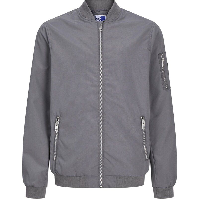 Jack & Jones Junior Přechodná bunda JJERush čedičová šedá