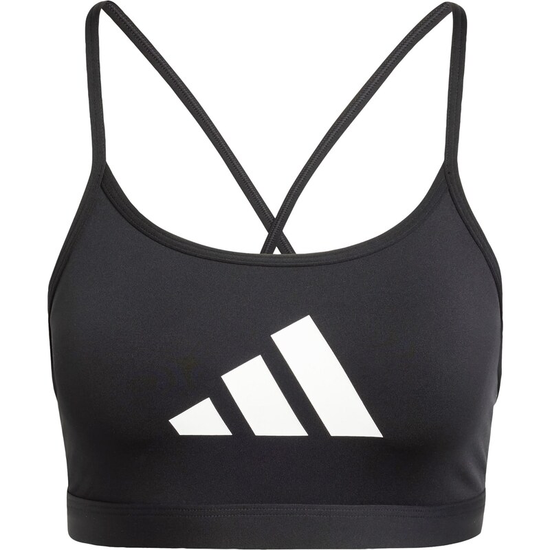 ADIDAS PERFORMANCE Sportovní podprsenka Aeroreact černá / bílá