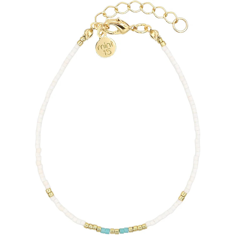 Mint15 Miyuki náramek TOUCH OF TURQUOISE Gold 105024917