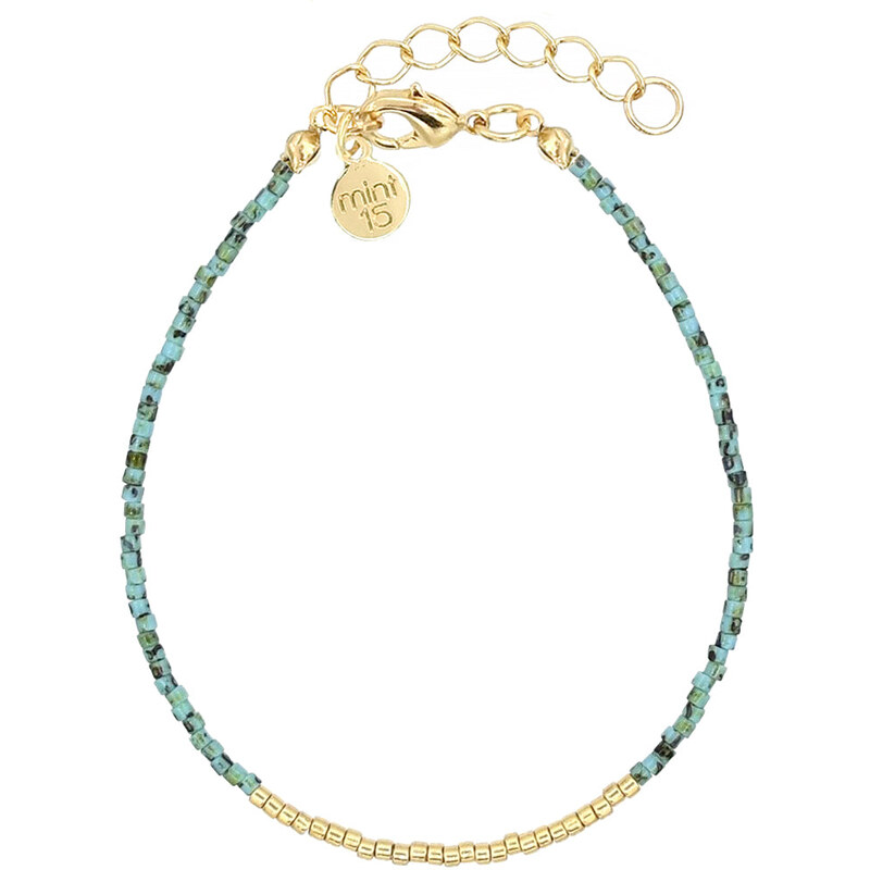 Mint15 Miyuki náramek SIMPLY CHIQUE TURQUOISE Gold 105029350