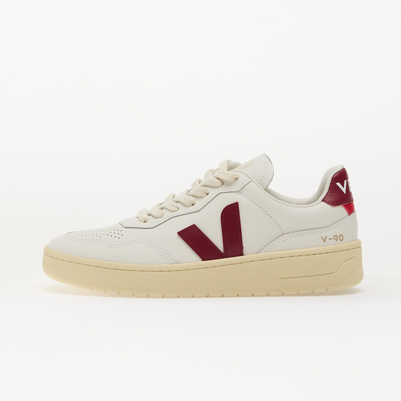 Veja W V-90 O.T Leather Ex-White_Marsala 105030316