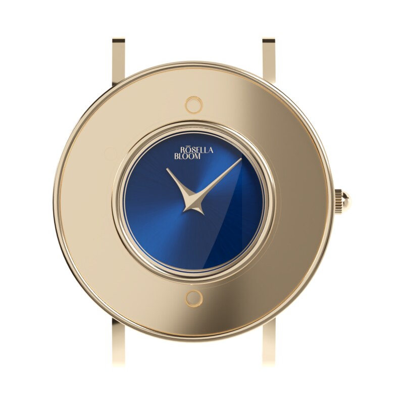 JVD Zlaté pouzdro/modrý číselník RBG14C819-04XS