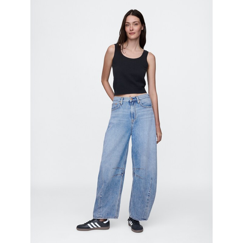 GAP Dámské vysoké džíny Horseshoe UltraSoft 113655044