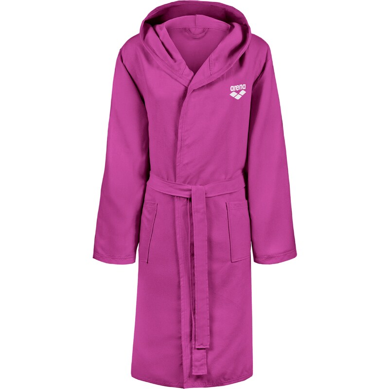 ARENA Sportovní župan COMPACT MICROFIBER pink / bílá