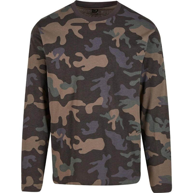 Brandit Tričko světle hnědá / tmavě šedá / khaki / tmavě zelená