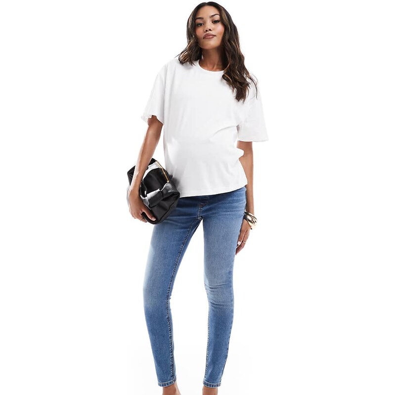 ASOS Maternity ASOS DESIGN Maternity ultimate skinny jean in mid