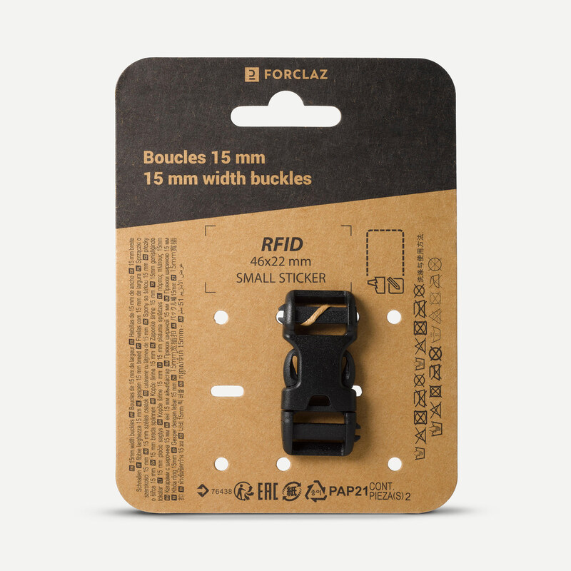 FORCLAZ Přezka k batohu Double Pin Lock 15 mm