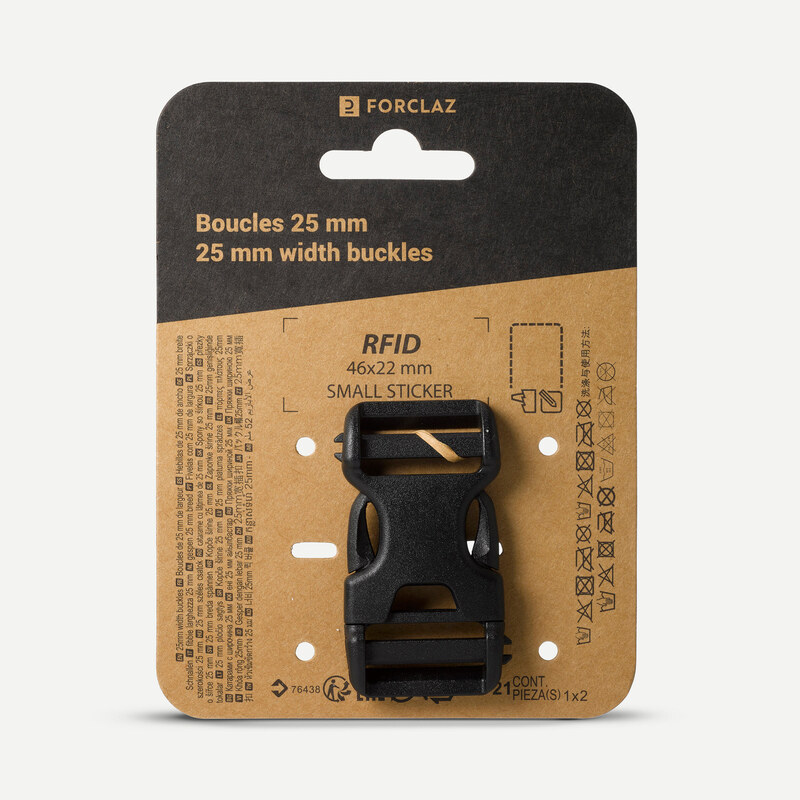 FORCLAZ Přezka k batohu Double Pin Lock 25 mm