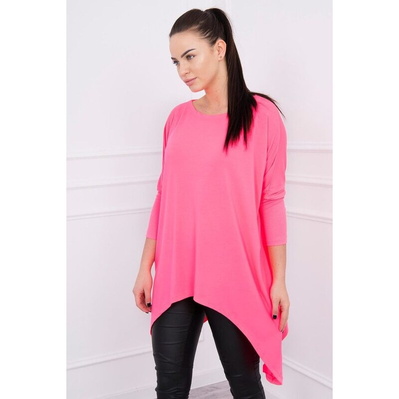 Kesi Tričko oversized, neonově růžová
