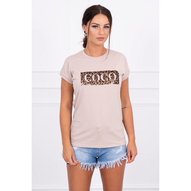 Kesi Tričko COCO s krátkým rukávem, béžová